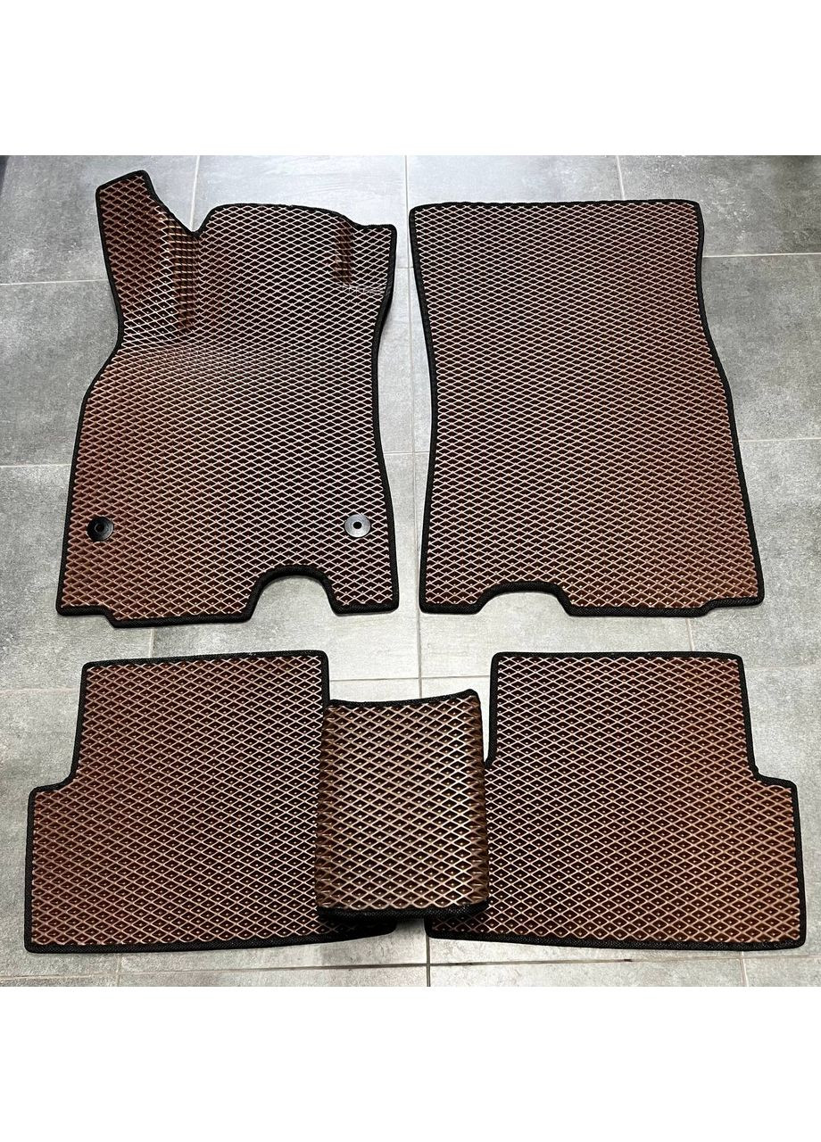Коврики в салон с 3Д лапой для Renault SD АКП 2009-, Коричневый Eva Fluence (360614985)