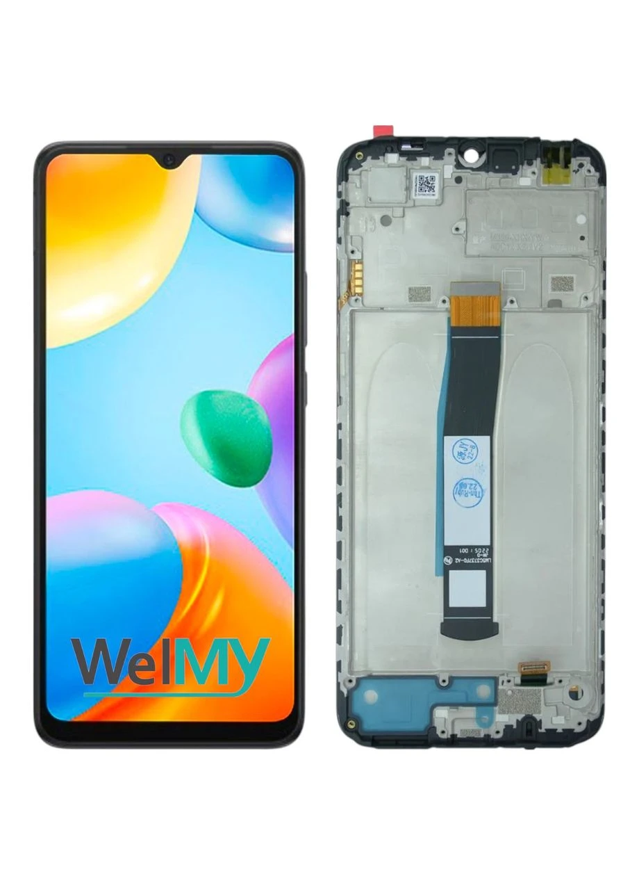 Дисплей Redmi 10C/ Poco C40 в сборе с сенсором и рамкой Graphite Gray (Welmy) Xiaomi (400063641)