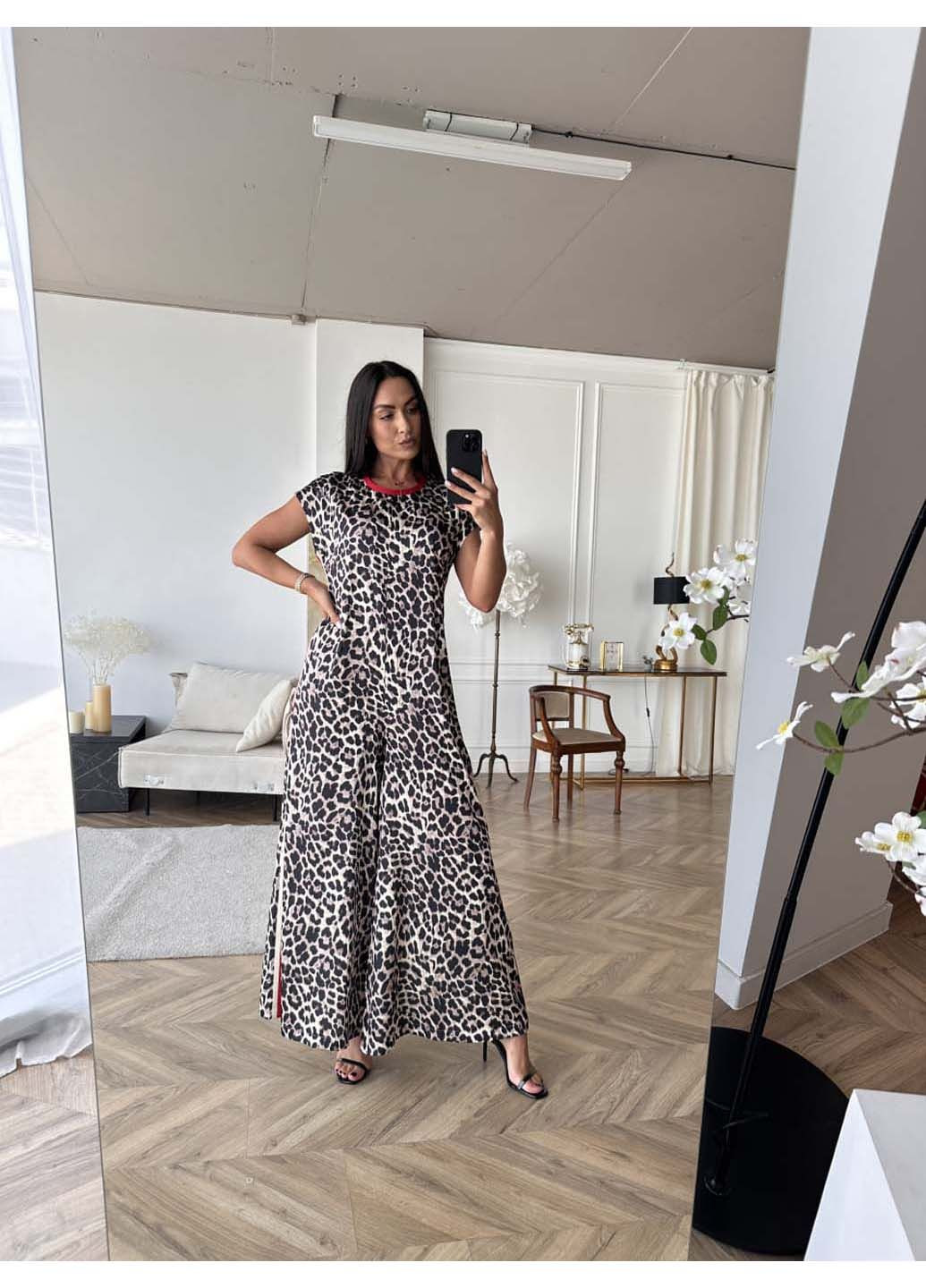 Комбинезон Peony комбинированный шелк