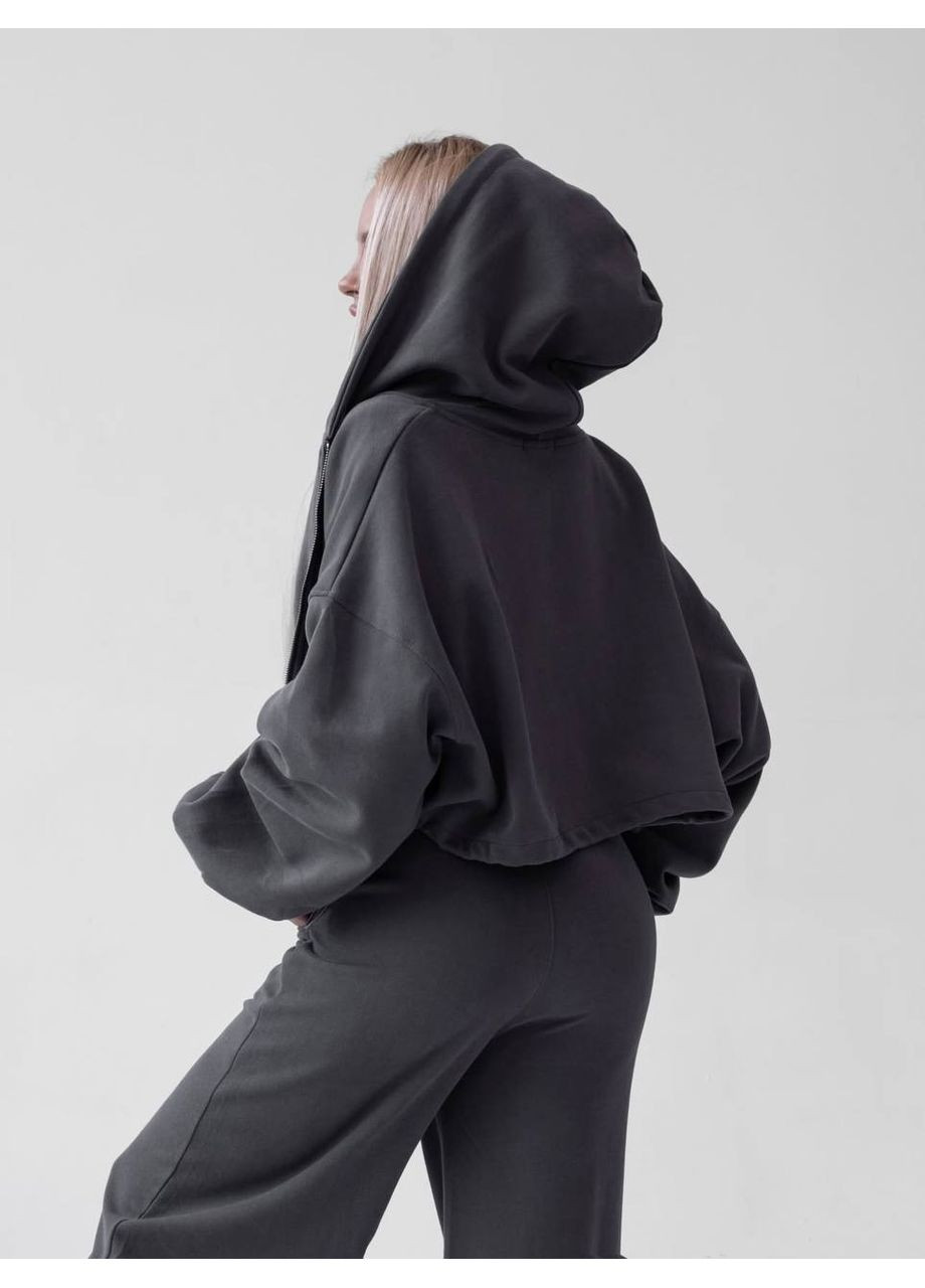 Жіночий графітовий костюм трійка No Brand (361449497)