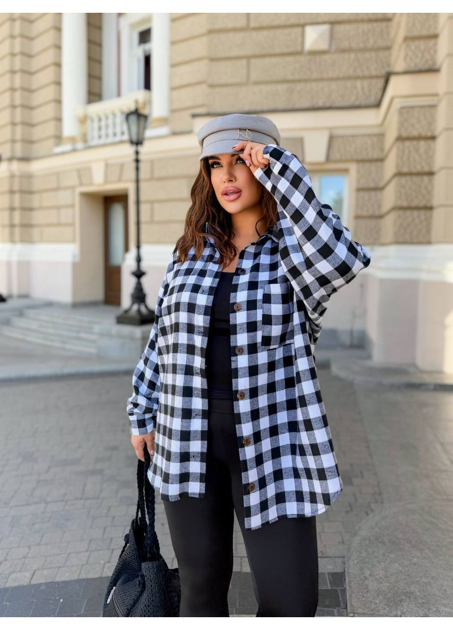 Стильна сорочка клітинка Vakko (366530984)