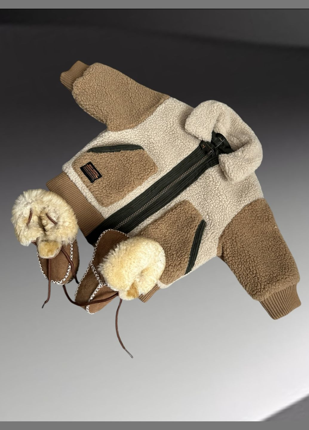 Коричневая демисезонная куртка Next Baby