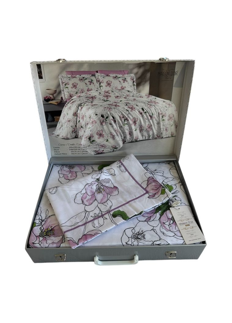 Комплект постельного белья Carine Lila тенсель 220-200 см Maison D'or (322872803)