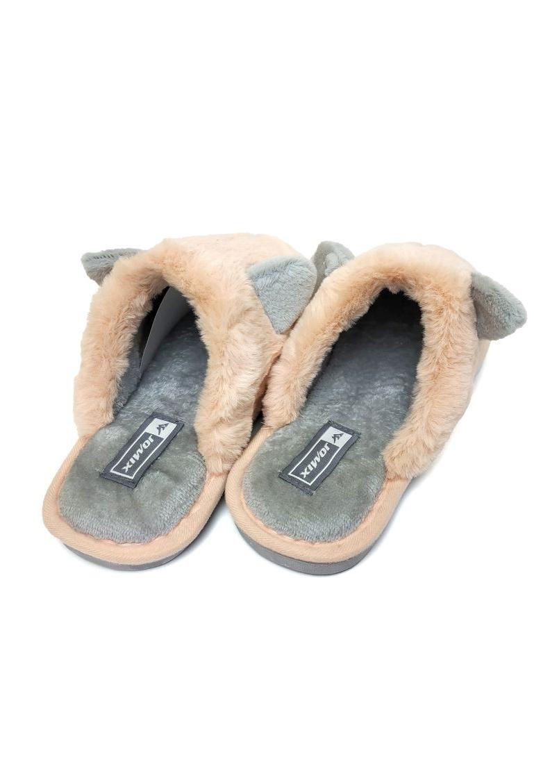 Персиковые домашние тапочки женские персиковые 3483 Jomix