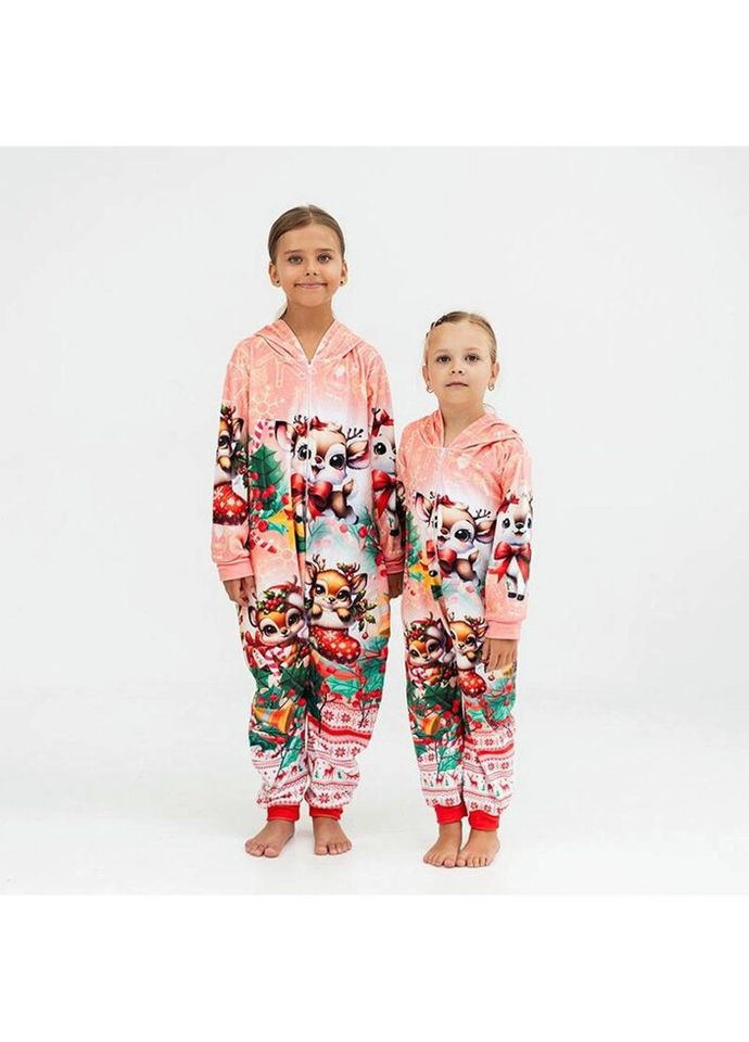 Кигуруми для детей до 3 лет 3D Новогоднее оленятко 3893, 0, 104 17303 104, см FlexDress (324623238)