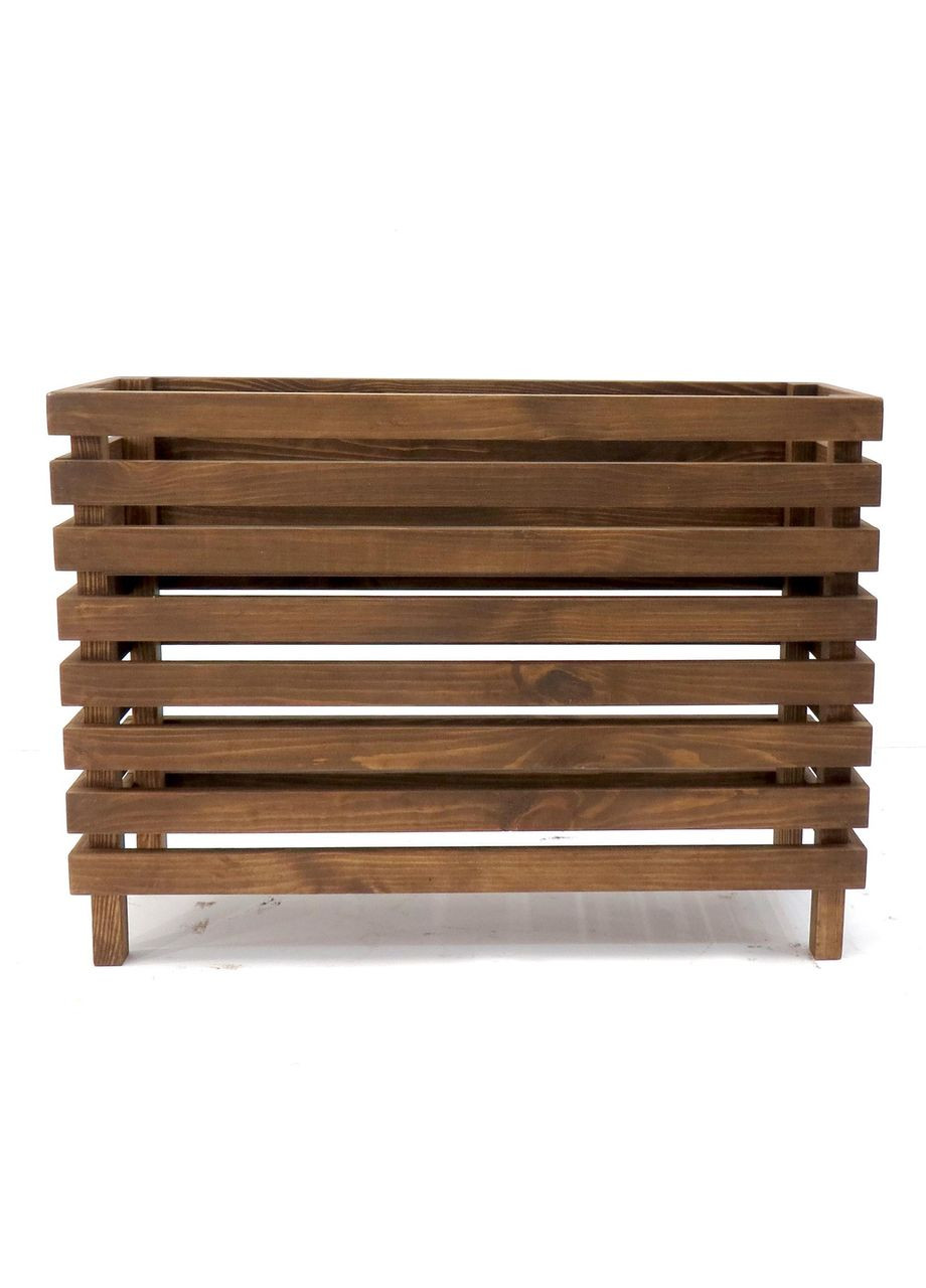 Кашпо на стойке из дерева Лахольм 75х26х55 капучино (КШС-7526551209) No Brand (328450376)