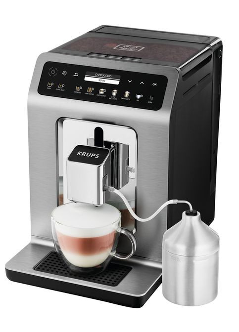Кофемашина Evidence, 2.3л, зерно+молотая, автомат.капуч, ОLED диспл, авторецептов 19, серо-черный Krups (315030359)