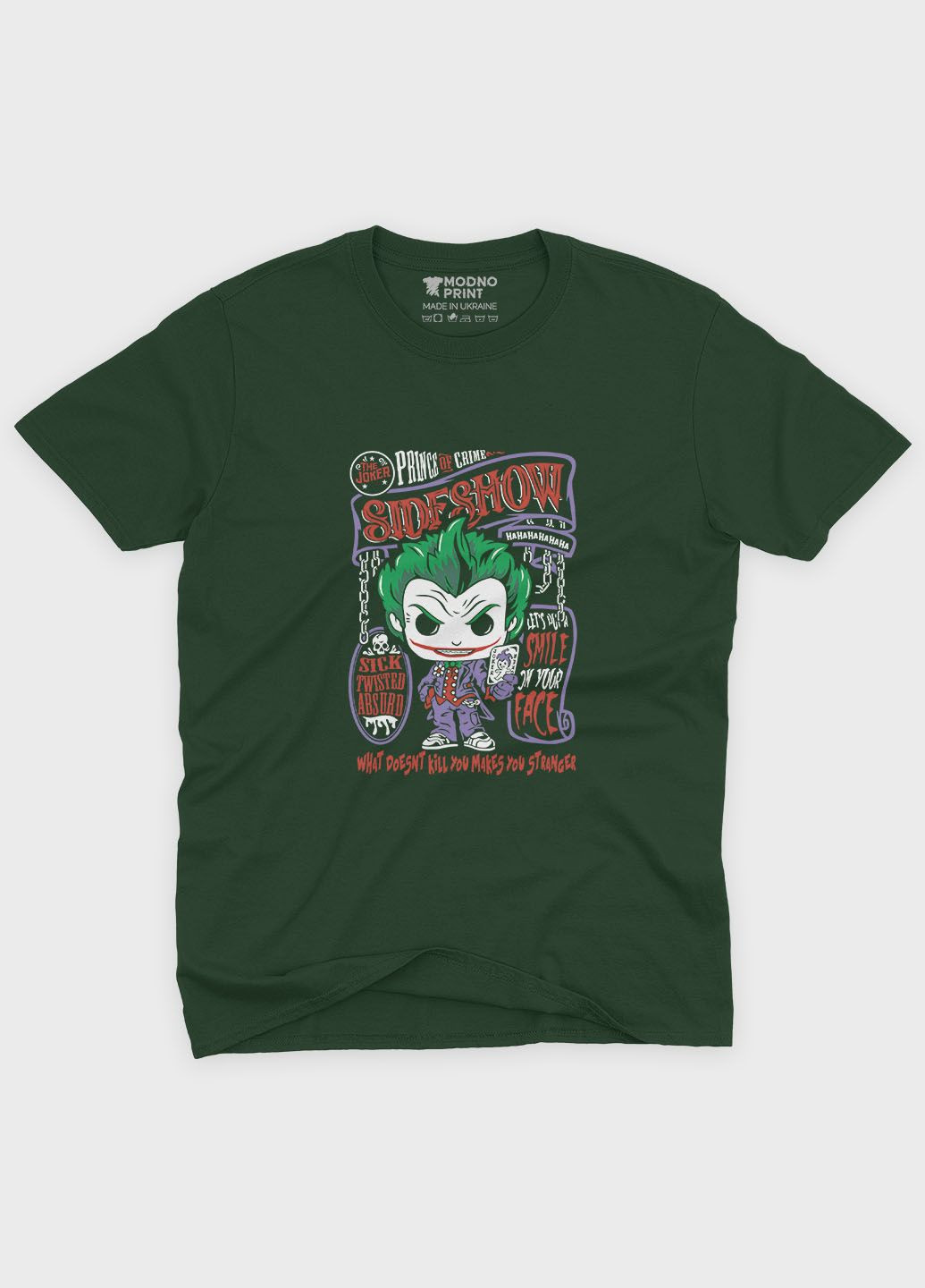 Женская футболка с принтом супервора - Джокер (TS001-1-BOG-006-005-027-F) Modno - (311527083)