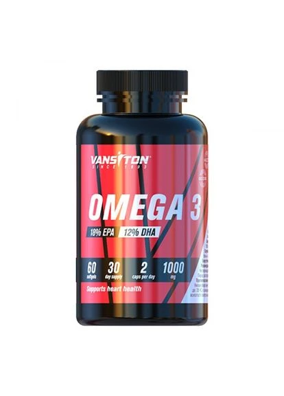 Жирные кислоты Omega 3, 60 капсул Vansiton (378784618)