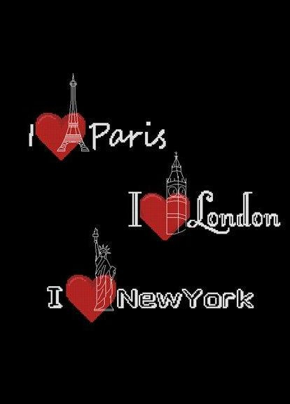 Набор для вышивки крестиком. Размер: 40*40 см/33*33 см I love Лоскуток (315353624)