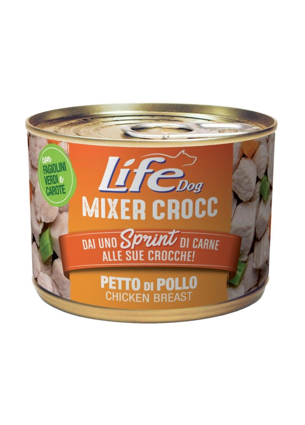 Консерва для дорослих собак Life Dog Mixer Crocc Petto di Pollo куряча грудка 150 г LIfeDog (266274692)