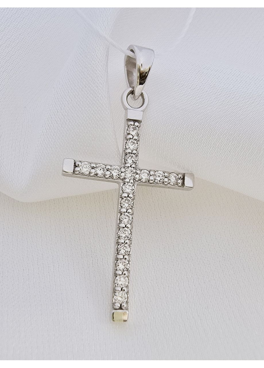 Золотой крестик с бриллиантами, 585 пробы. SOVA jewelry house (365268284)