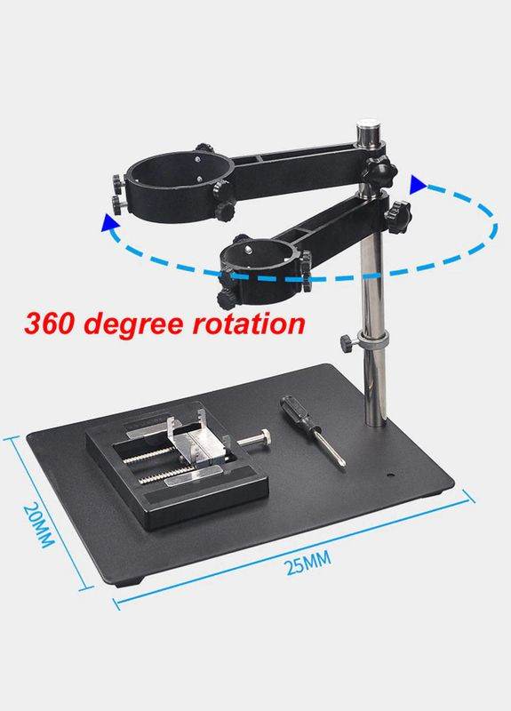 Держатель фена (третья рука) TE-812 с держателем плат/для термофена (диаметр колец 41 мм и 63 мм) No Brand (322566963)