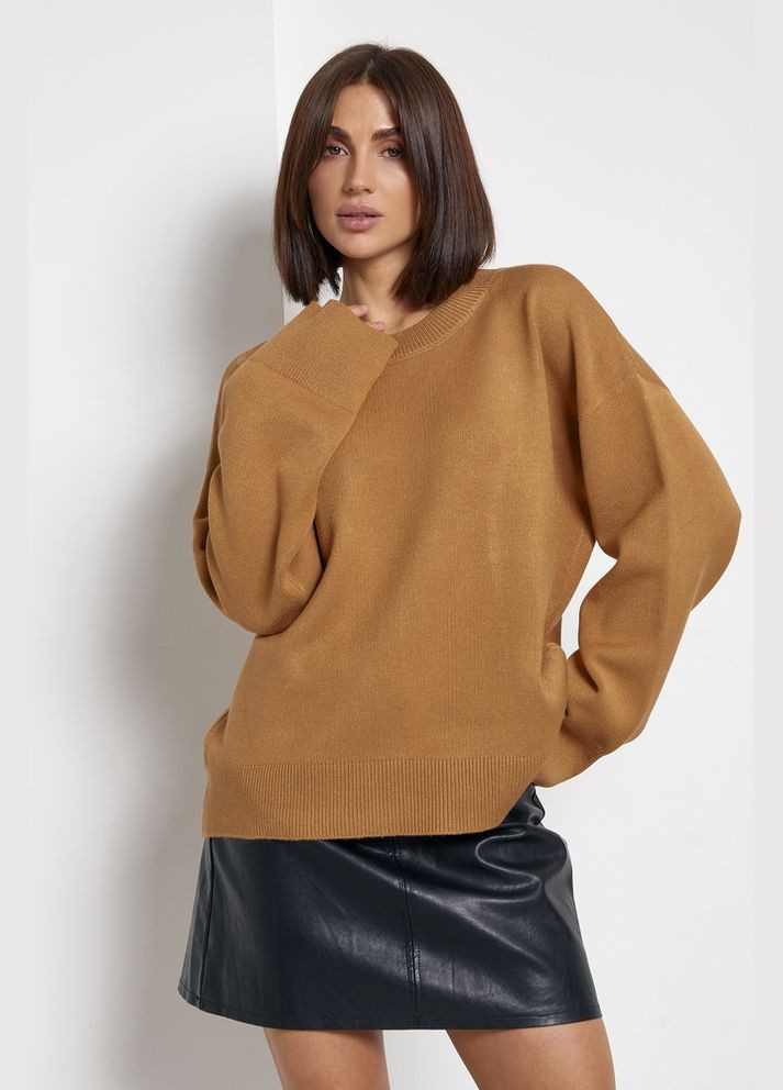 Светло-коричневый джемпер женский Viviami (322786637)