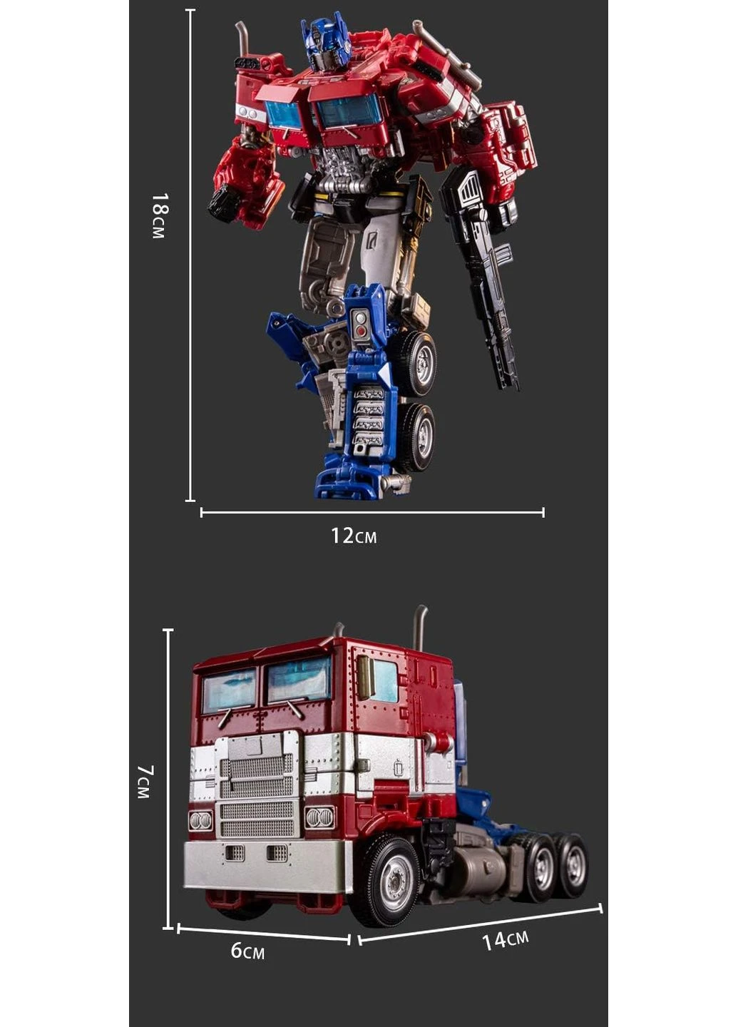 Оптимус Прайм трансформер Optimus Prime робот-трансформер дитяча іграшка 18 см Shantou (393635825)