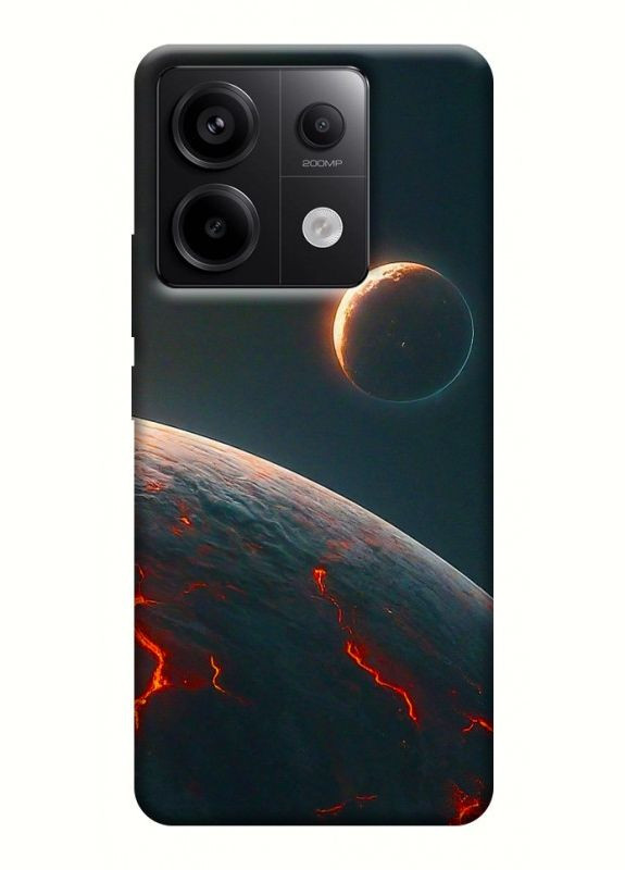 Чохол з принтом для Xiaomi Redmi Note 13 Pro 4G / для Ксяомі, сяомі, ксіомі редмі ноте 13 про Lava planet No Brand (338604689)