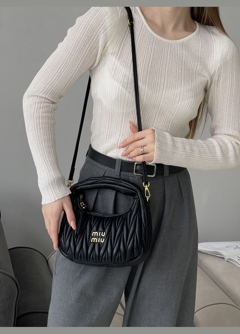 Miу Miу Wander Matelassé Nappa Leather сумочка (черный цвет) No Brand (322394128)