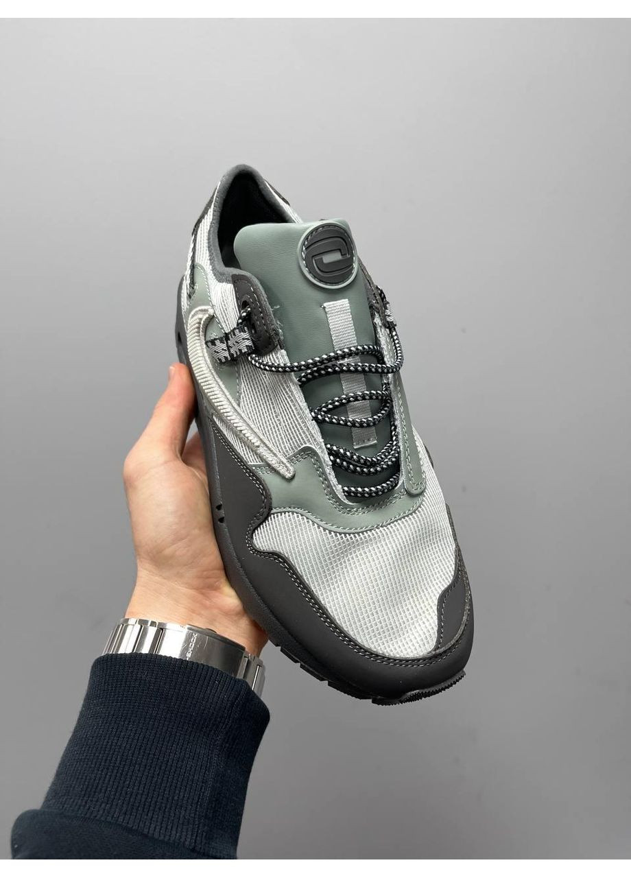 Серые демисезонные кроссовки мужские nike travis scott x air max 1 dusty sage найк тревис скот No Brand