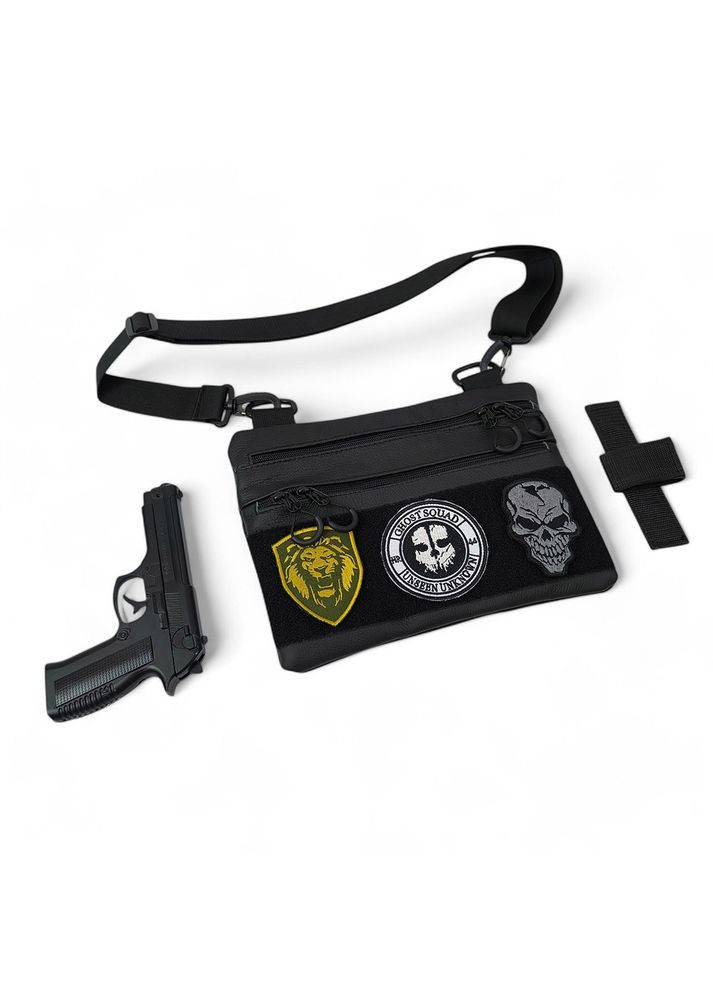 Чоловіча сумка кобура з натуральної шкіри, для скритого носіння з кобурою, чоловічий месенджер No Brand (365813154)