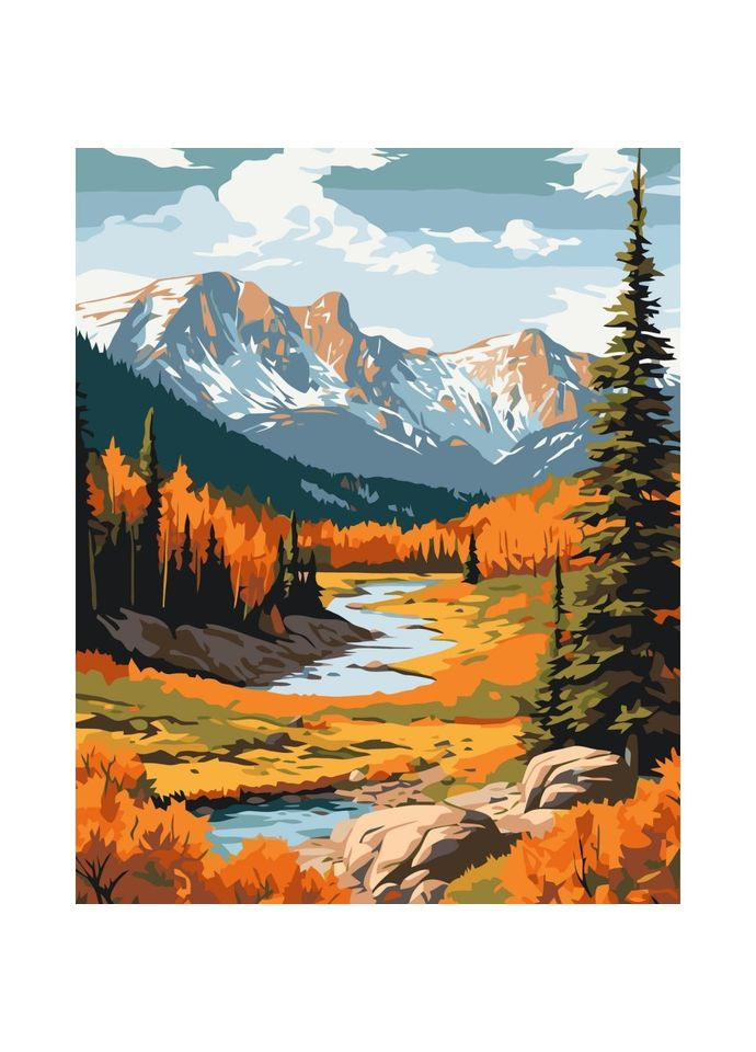 Картина за номерами "Осінь в горах" 11043-AC Art Craft (305057808)