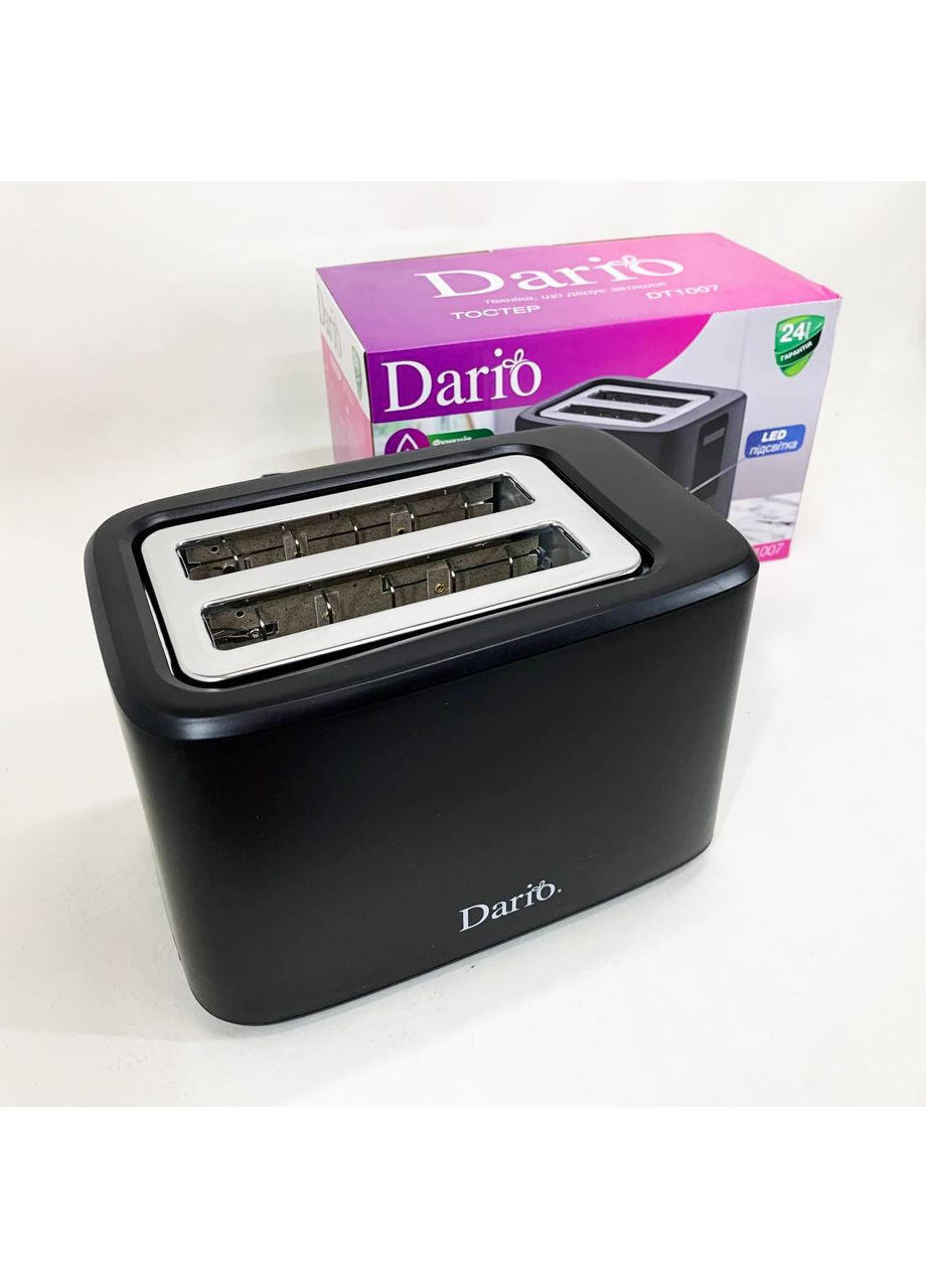 Тостер DT1007. Колір: чорний Dario (364663599)