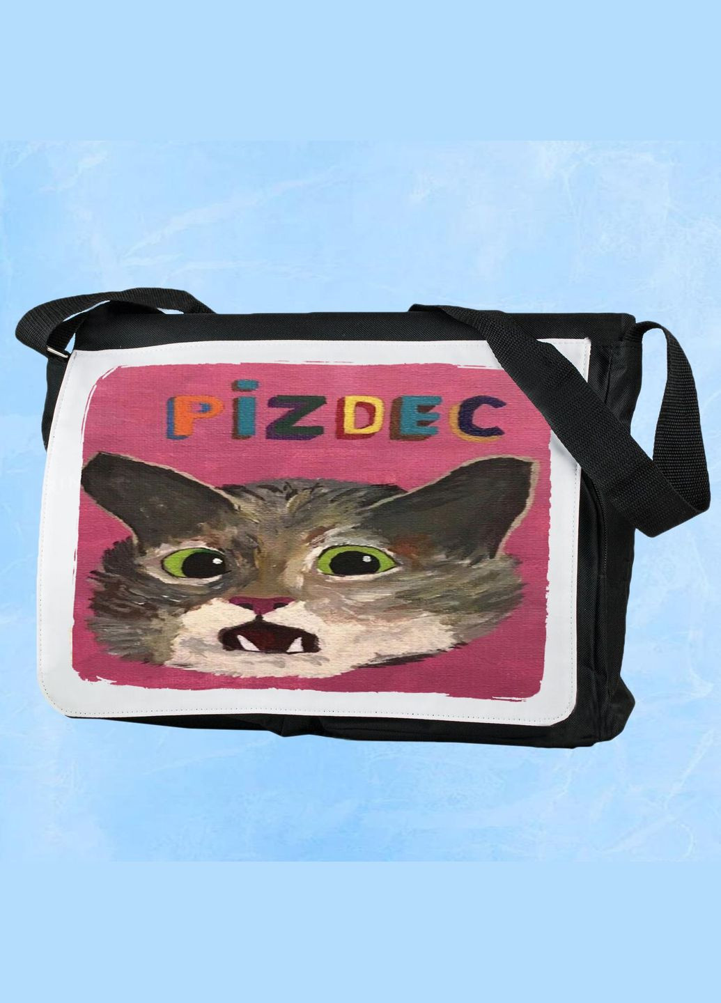 Мужская (женская) сумка через плечо для спортзала дорожная универсальная Art #172 Черный No Brand (322119399)