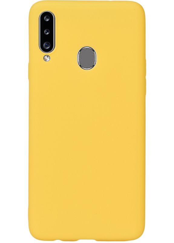 Чехол-накладка 1mm Matt TPU Case Samsung Galaxy A20s Yellow Toto (301781686)