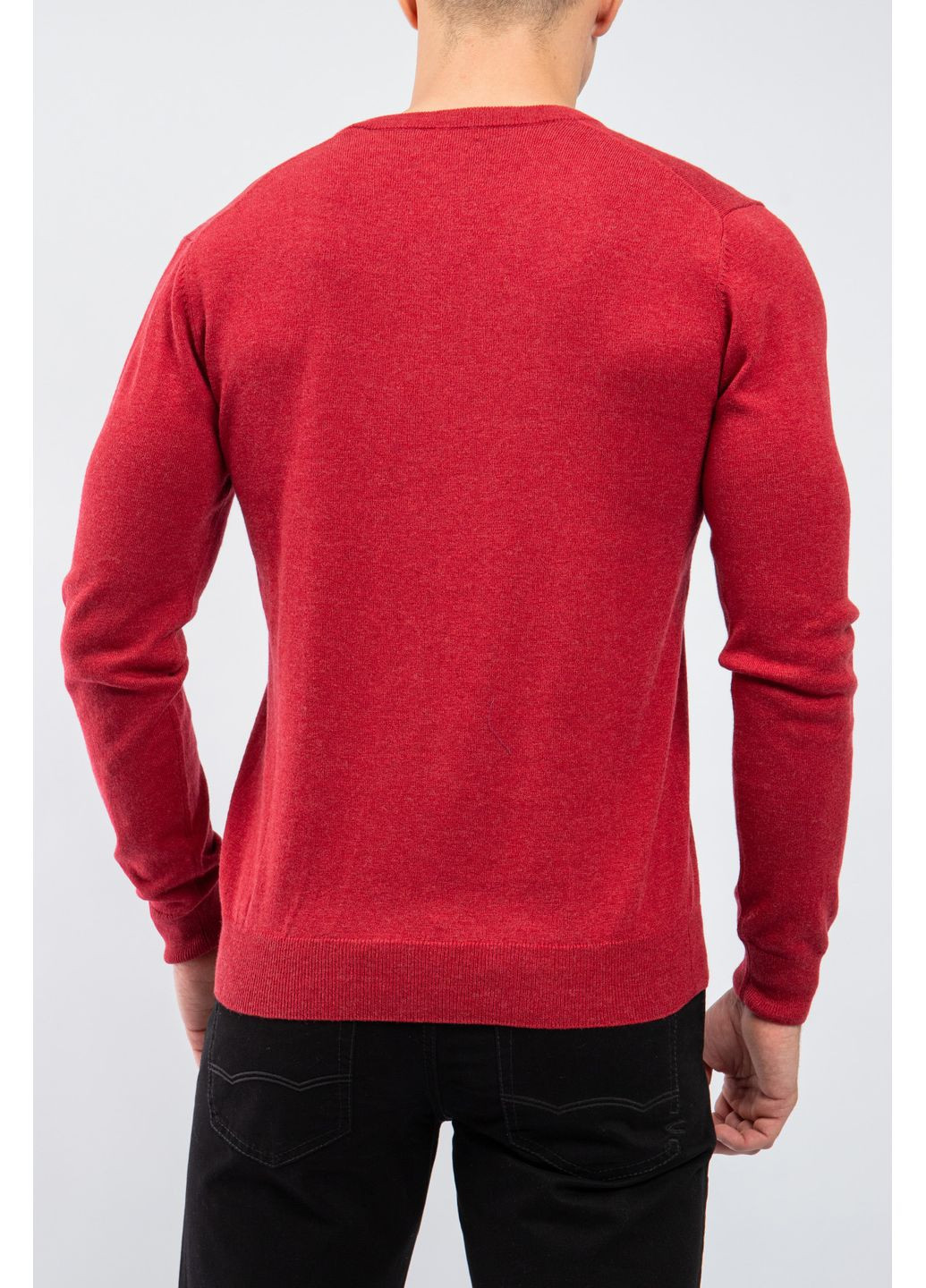 Бордовый пуловер из хлопка и шерсти Gant (353761325)
