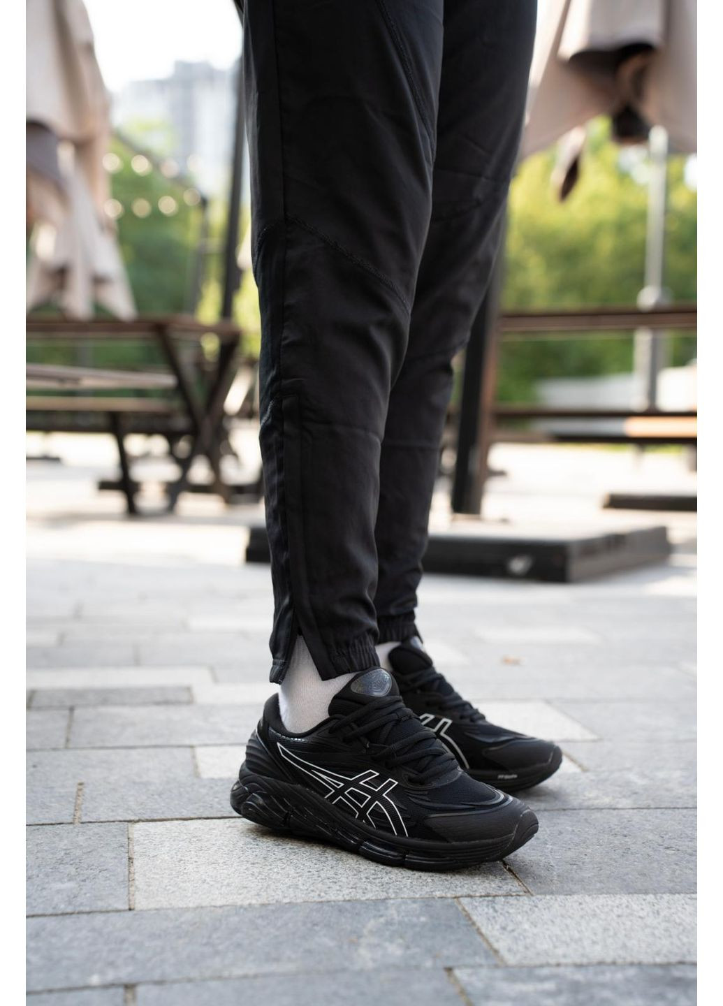 Чорні Осінні кросівки чоловічі asics gel quantum 360 black асікс гель No Brand