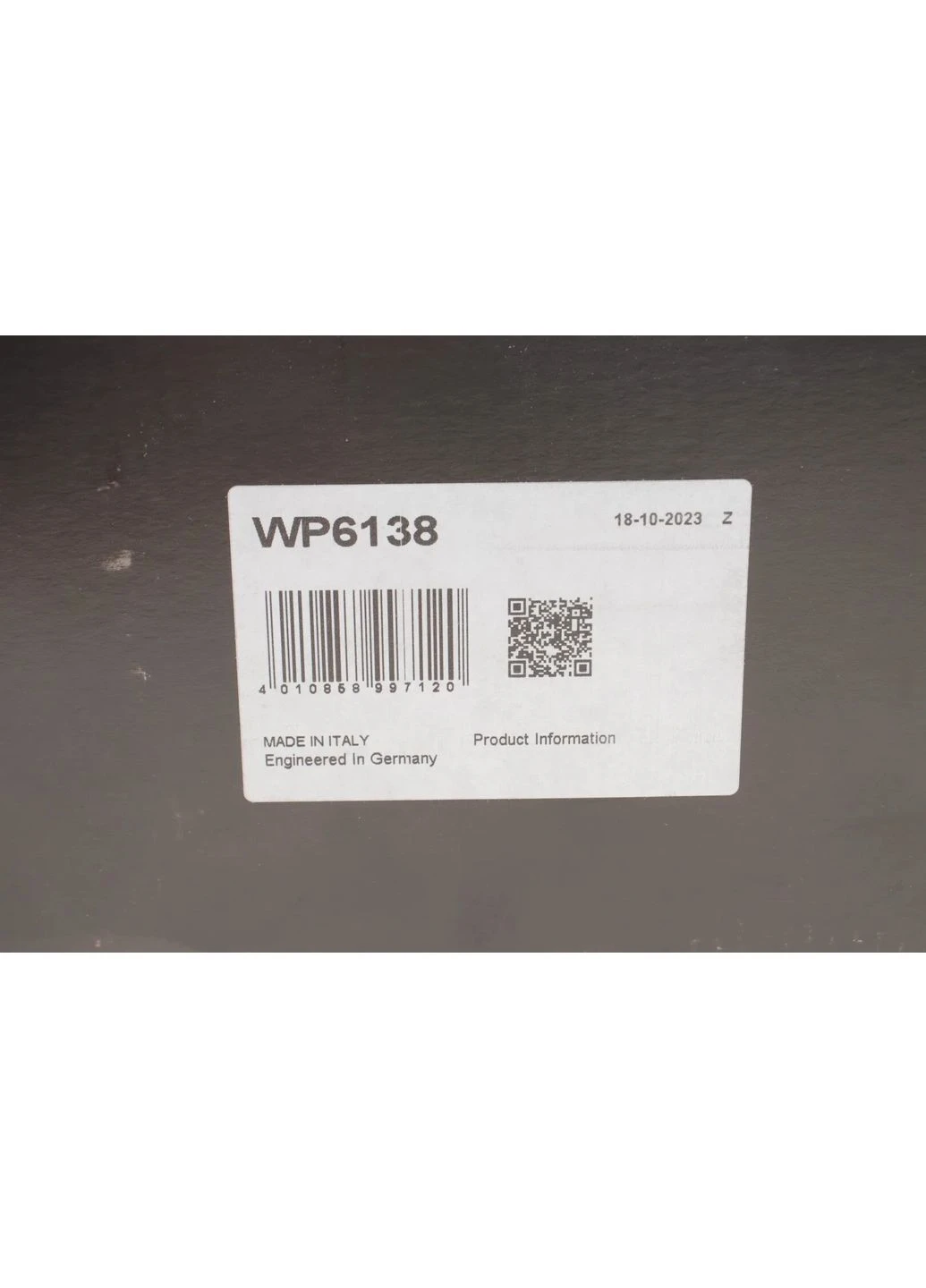 Помпа води CONTINENTAL WP6138 No Brand (360495516)