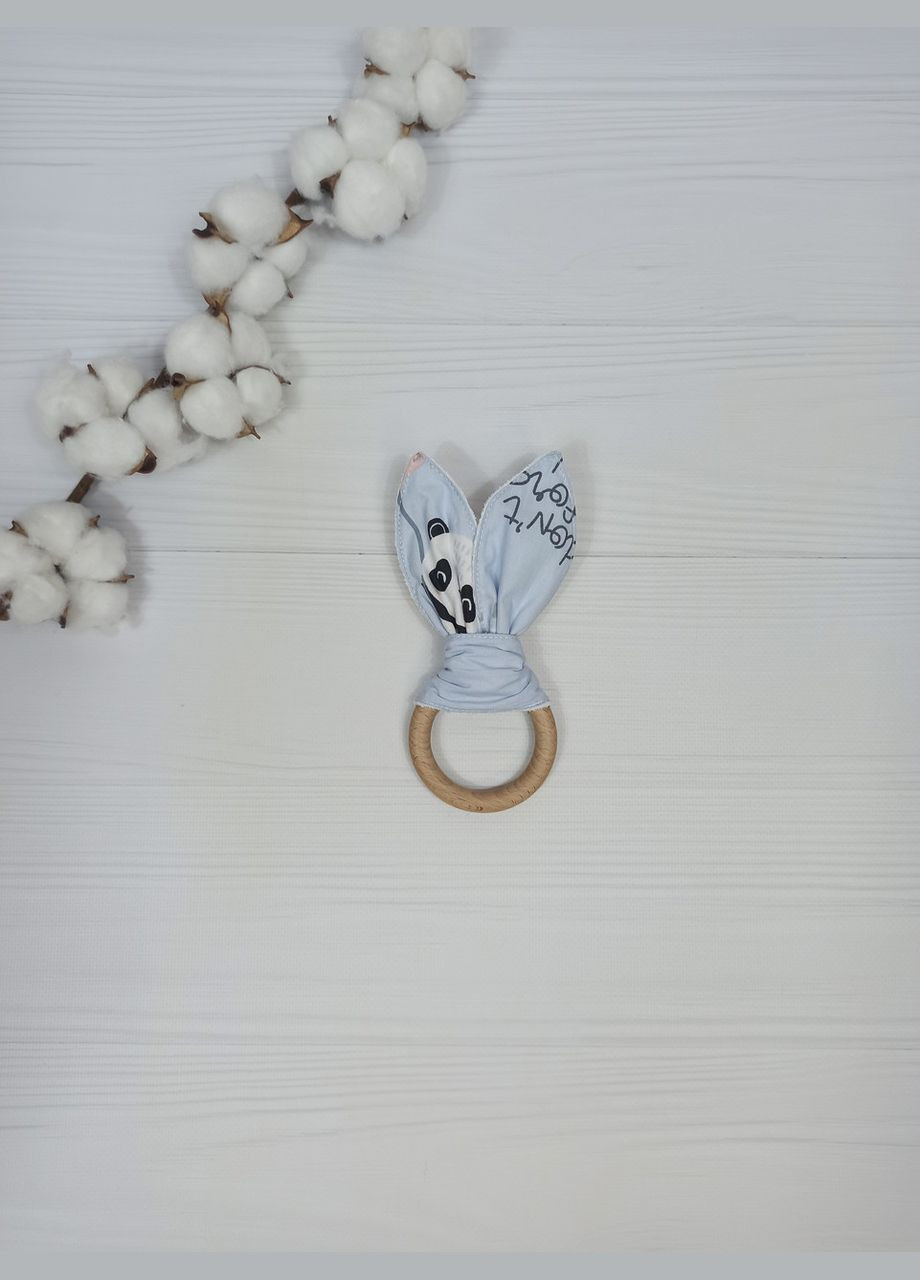 Іграшка комфортер Ведмедик, брязкальце і Еко гризунок Шурхітливі вушка з підвіскою a.l.babybox Панда на кульках No Brand (316318332)