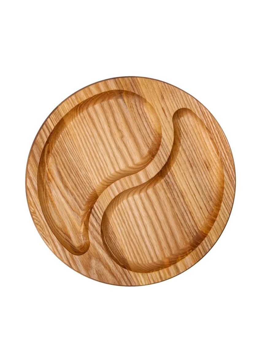 Менажниця дерев'яна 25 см кругла на 2 секції T45W250 LUGI (370801984)