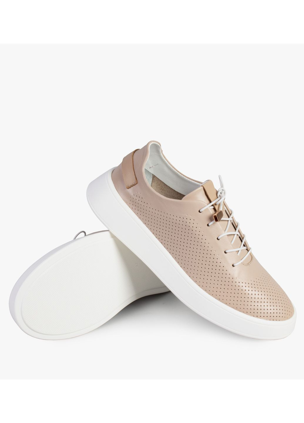 Бежевые кеды женские бренда 8200700_(2) ModaMilano