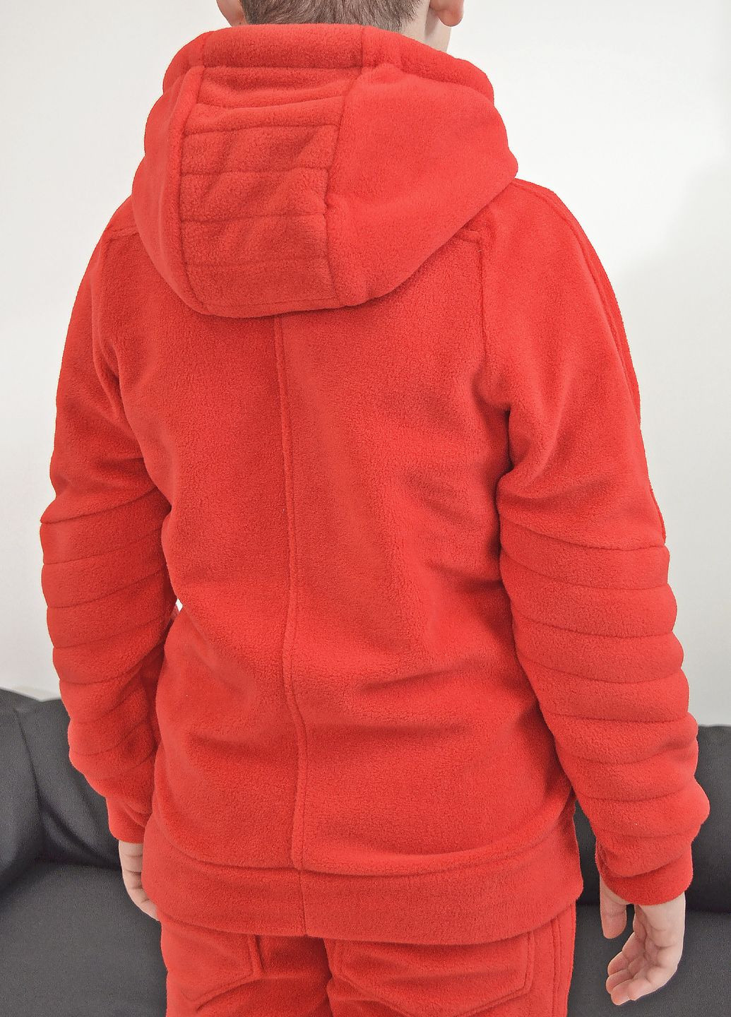 Червоний демісезонний костюм polar фліс для хлопчика від ZM