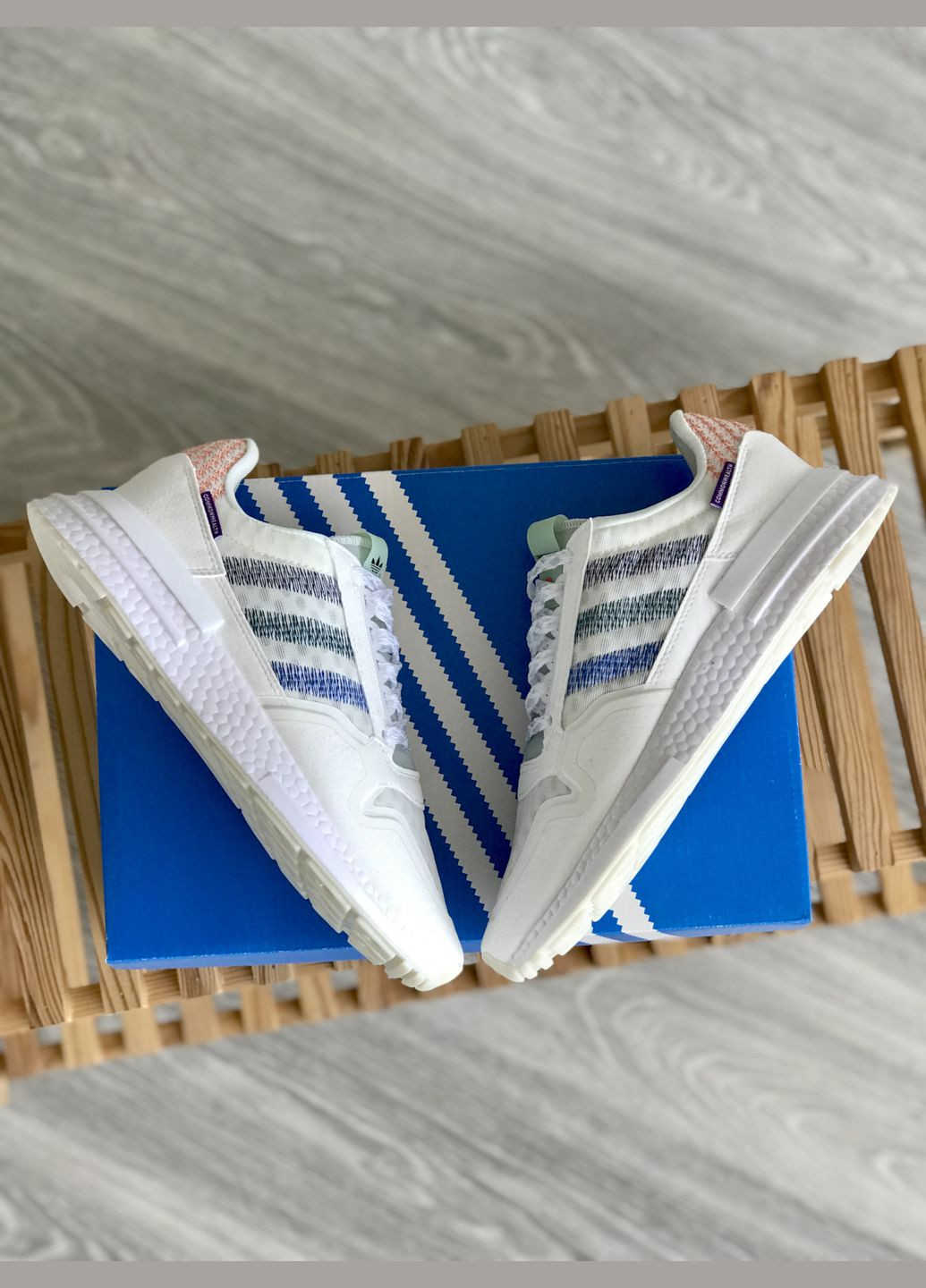 Кроссовки женские и мужские Adidas ZX 500 white | Адидас ZX 500 белые No Brand белые демисезоны (307397806)