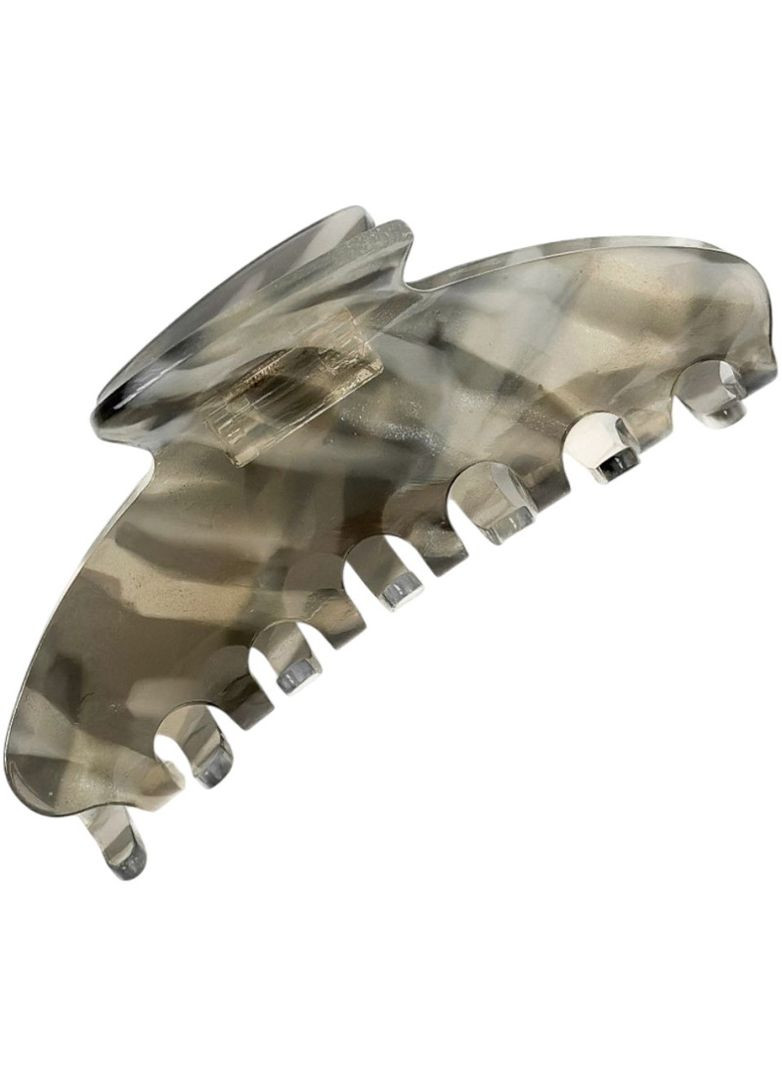 Крабик для волосся сірий в полоску 11 см Miso (353846262)