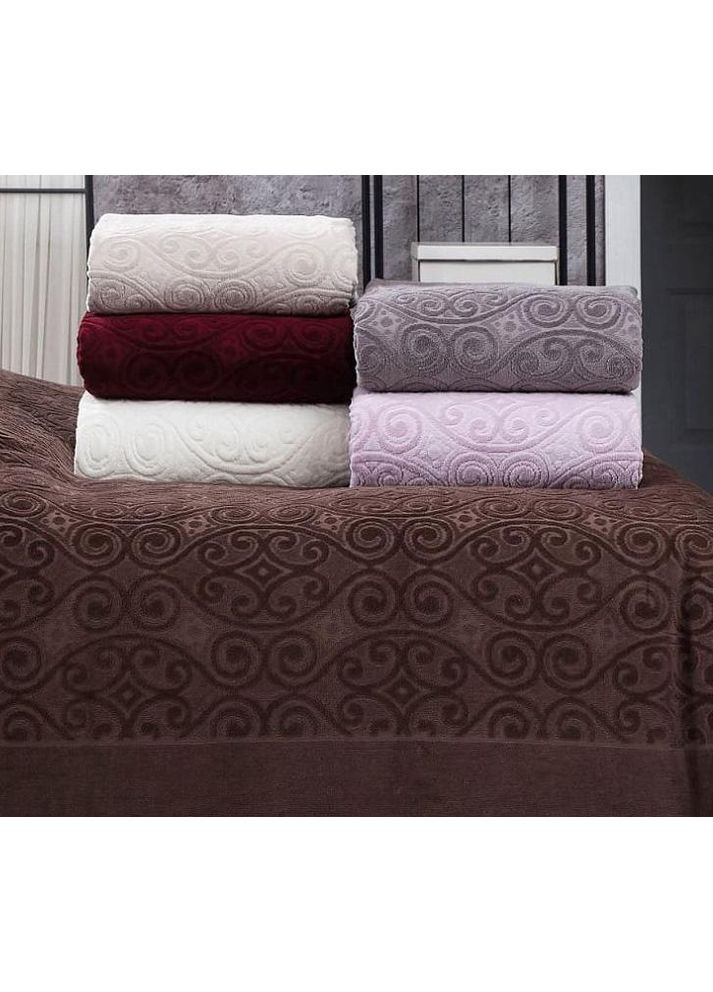 Велюрова простирадло 200х220 см махрова для сну та відпочинку Затишне простирадло для спальні Belizza (368980363)