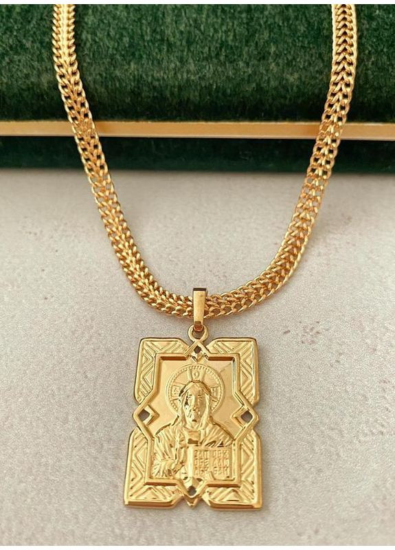 Позолоченная Цепочка 45см + Кулон + Браслет 18см, Позолота No Brand (361029353)