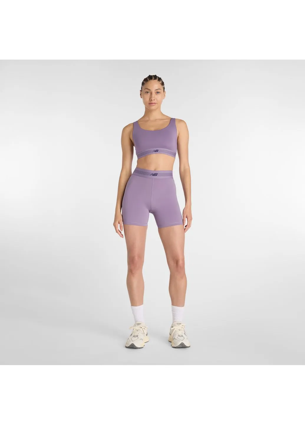 Жіночі фіолетові шорти AC Fitted Short 5'' 42 (XS) (WB61E4GEAA5) New Balance WB61E4GE (392841548)