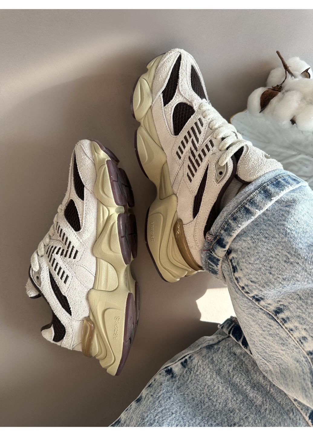 КРОСІВКИ ЖІНОЧІ NEW BALANCE 9060 BEIGE BLACK BROWN НЬЮ БЕЛАНС 9060 No Brand чорні демісезони (368884780)