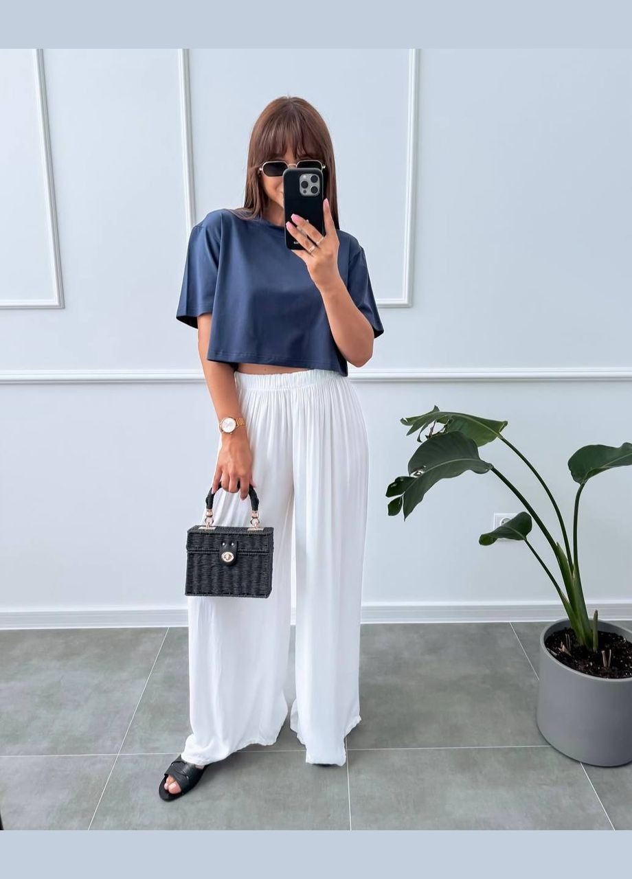 Женские белые брюки No Brand (342394962)