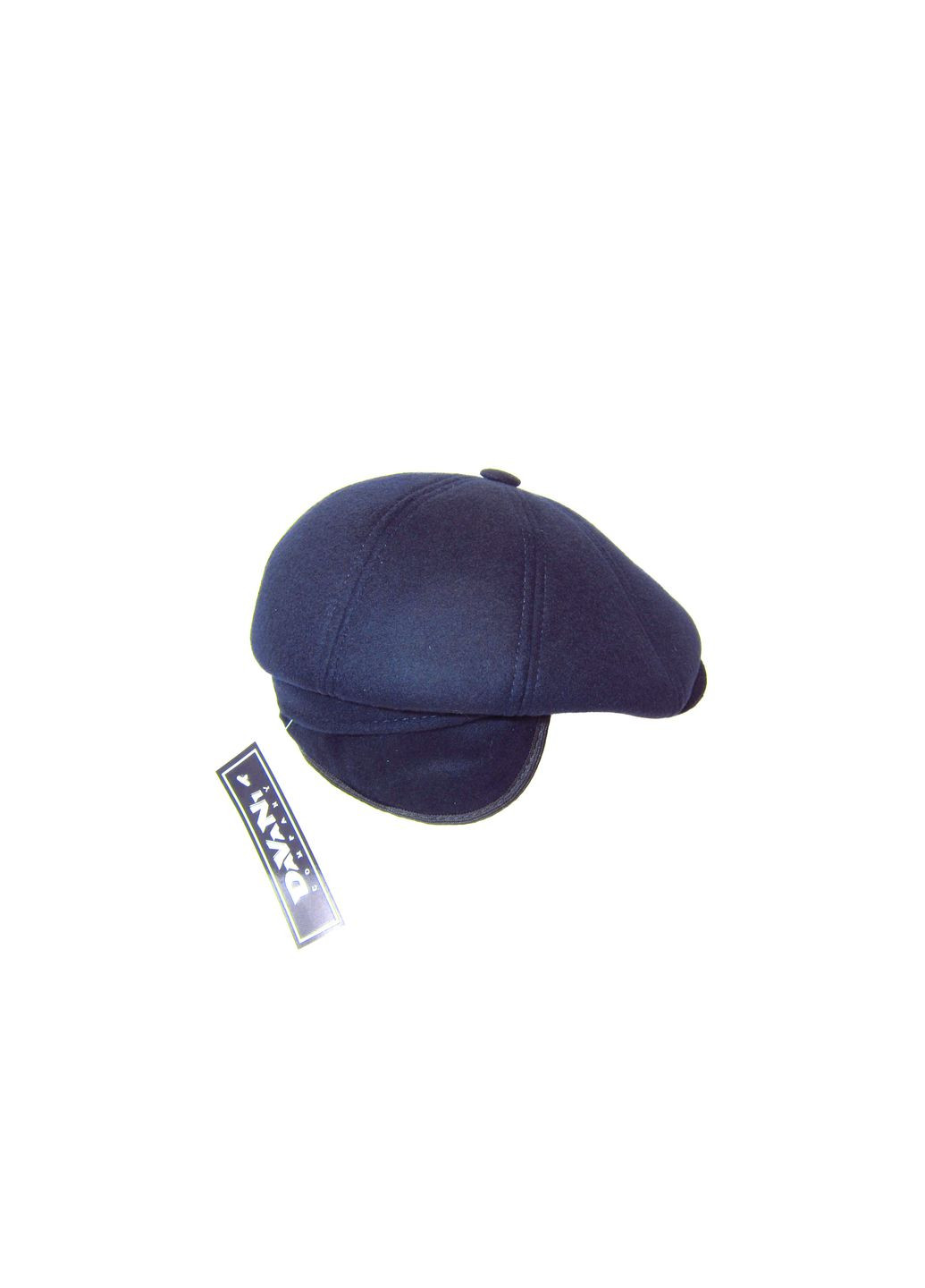 Чоловіча кепка восьмиклинка синя з вушками DAVANI 00909 No Brand кепка восьмиклінка (305573094)