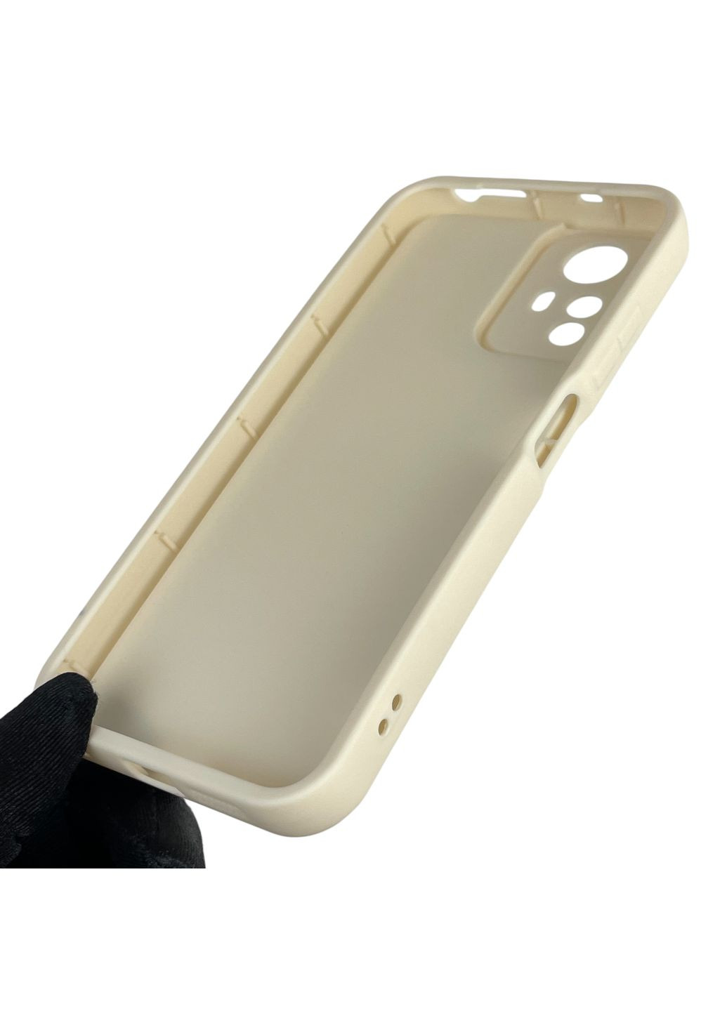 Чехол силиконовый Soft Touch с 3D принтом Майнкрафт для Redmi Note 12s 4G молочный (Полная защита камеры) Xiaomi (373425099)