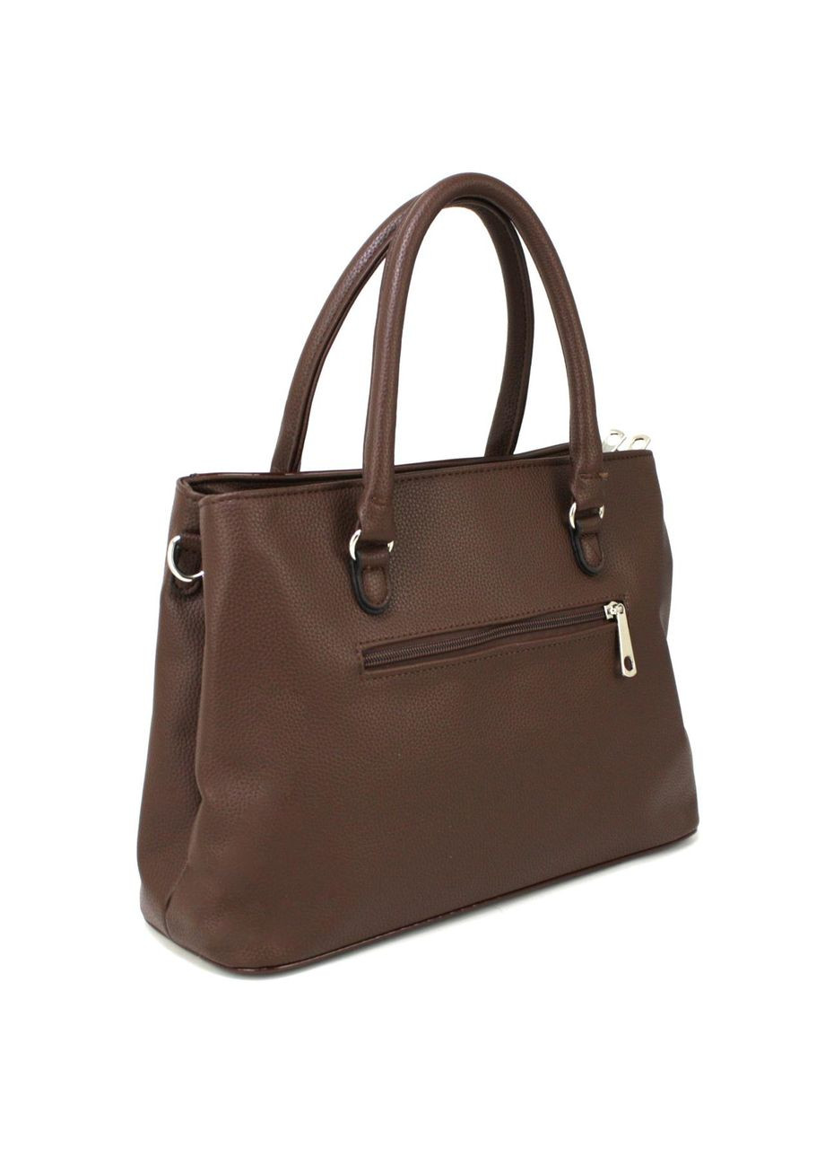 Каркасная женская сумка 0-51317734 коричневая Voila (360957143)