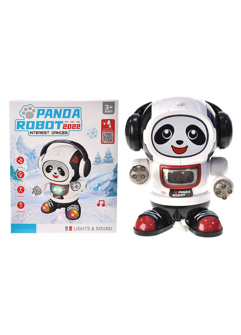 Іграшка інтерактивна Робот Панда на батарейках світло та музика, в коробці ZR156-6 р.16,7*13,6*10,3см No Brand (362422396)