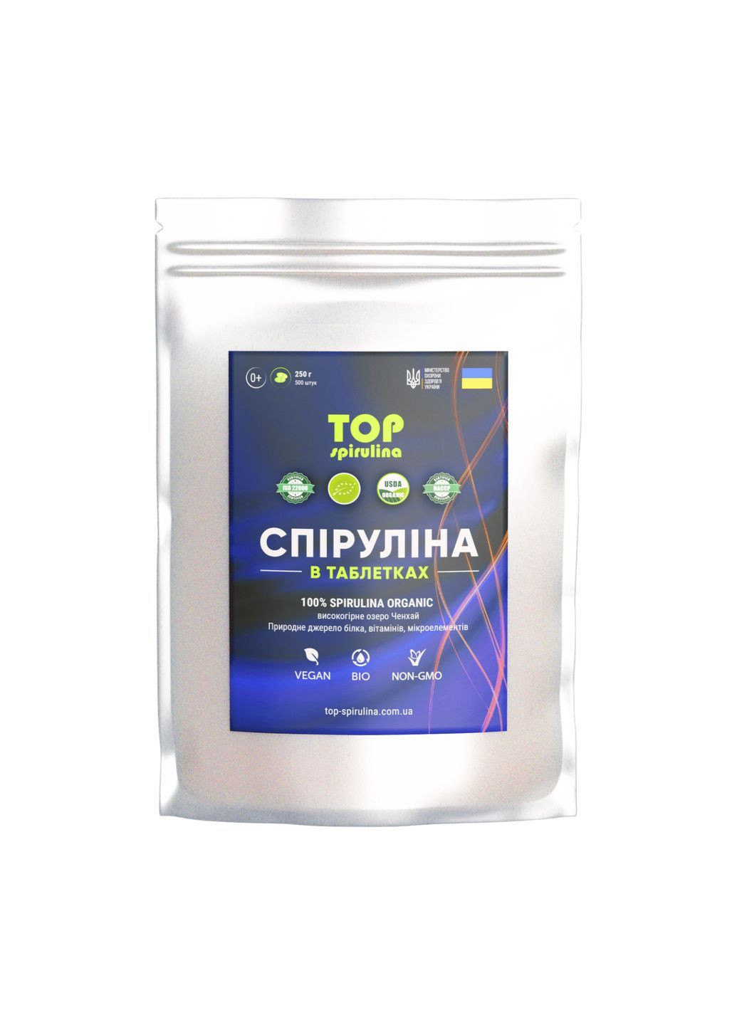 ТОП-Спирулина из озера Ченхай в таблетках 250 г TOP Spirulina (364859569)