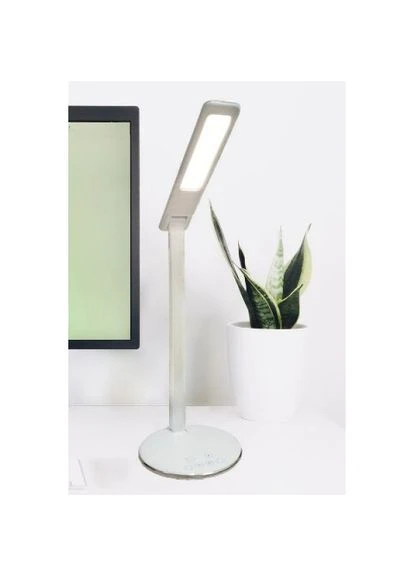Сенсорная настольная LED лампа с беспроводной зарядкой, модель из ABS-пластика и алюминиевого сплава (BT-300) UNI BTJ-T300 (322127777)