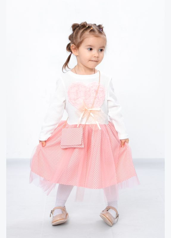 Белое платье для девочки с сумочкой No Brand (283490306)