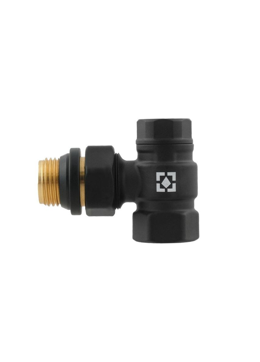 Комплект для підключення радіатора кутовий BLACK термостатичний 1/2" DKTU11-B Raftec (361446933)