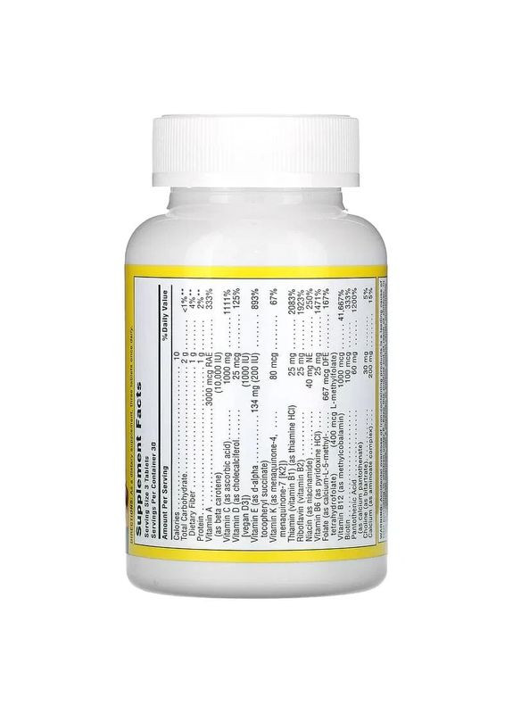 Мультивітаміни та мінерали Source of Life Multi-Vitamin & Mineral Supplement Natures Plus, 90 таблеток Nature's Plus (361116857)